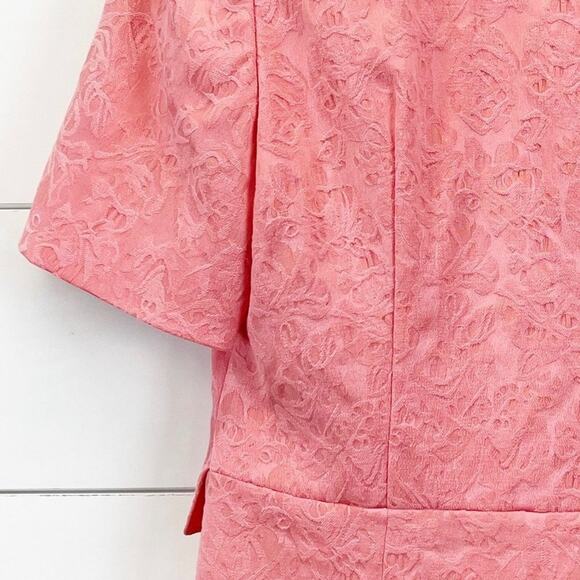 Pendleton Peplum Brocade Floral Blazer Size 14 Cottagecore Spring Feminine - Picture 4 of 9